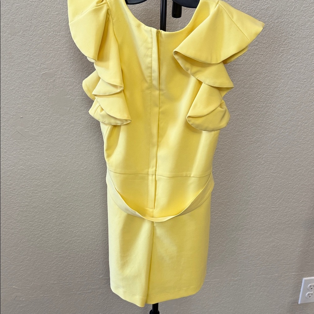 Yellow Ruffle Sleeve Romper - Picture 6 of 6